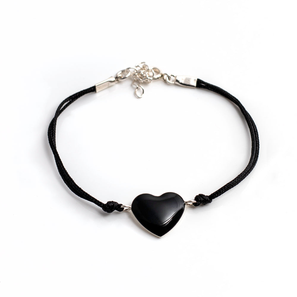 BRACELET HEART 1 BLACK