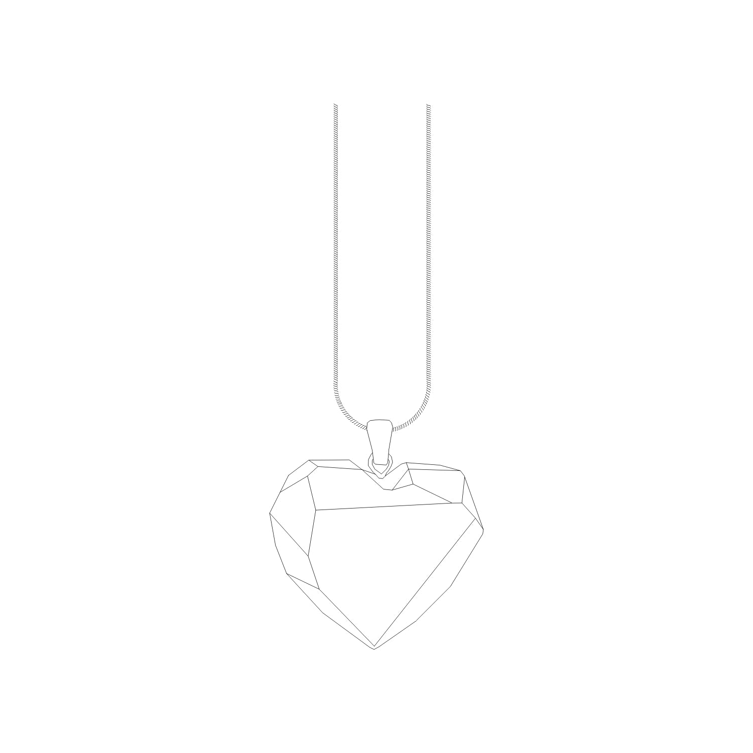 NECKLACE HEART LARGE